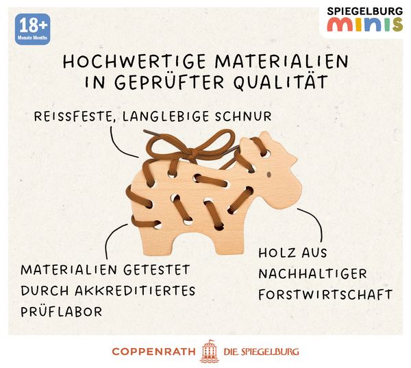 Produktbild: F&auml;delspiel Pferd Kuh Schwein Schaf / Spiegelburg minis