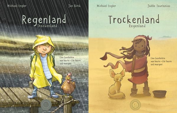 Produktbild: Regenland + Trockenland - Ein Wendebuch