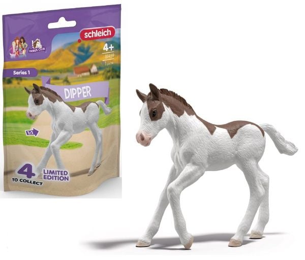 Produktbild: schleich&reg; 81459 - Horse Club, Dipper, Sammelfohlen mit Sammelposter, Series 1