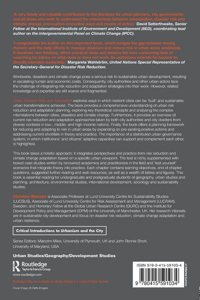 Produktbild: Cities, Disaster Risk and Adaptation