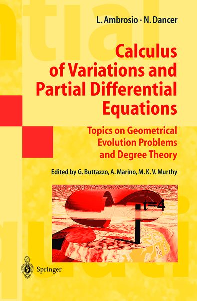Produktbild: Calculus of Variations and Partial Differential Equations