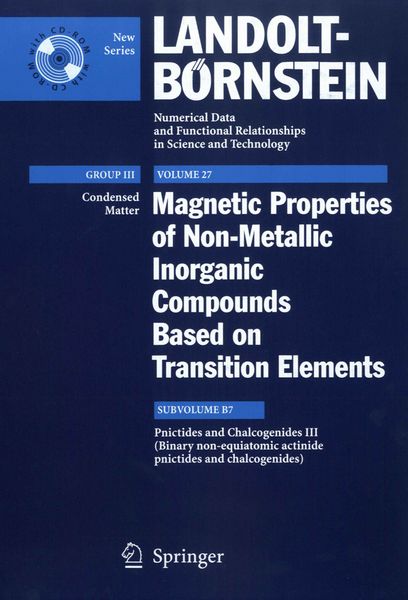 Produktbild: Pnictides and Chalcogenides III (Binary non-equiatomic actinide pnictides and chalcogenides)