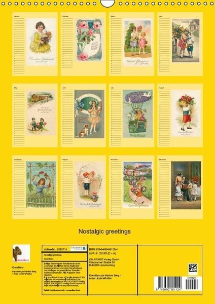 Produktbild: Nostalgic greetings (Wall Calendar perpetual DIN A3 Portrait)