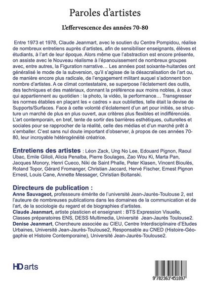 Produktbild: Paroles d'artistes