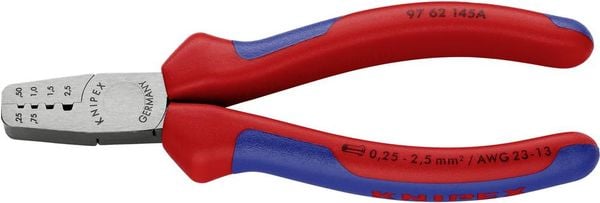 Knipex 97 62 145A Crimpzange Aderendhülsen 0.25 bis 2.5mm²