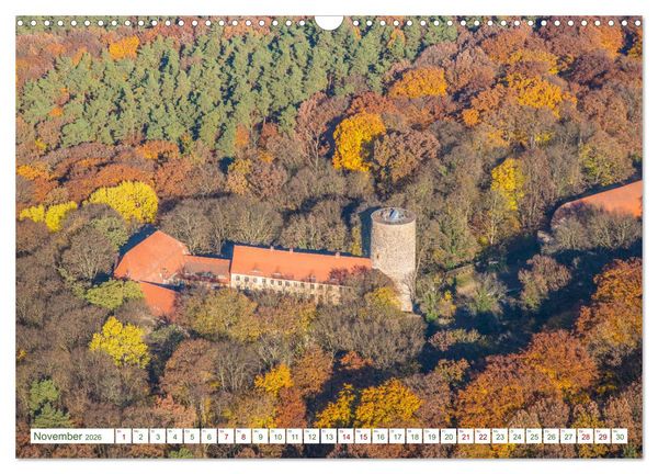 Produktbild: Der Fl&auml;ming aus der Vogelperspektive (Wandkalender 2026 DIN A3 quer), CALVENDO Monatskalender