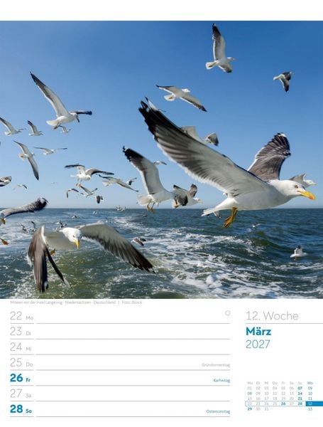 Produktbild: Am Meer Wochenplaner Kalender 2027