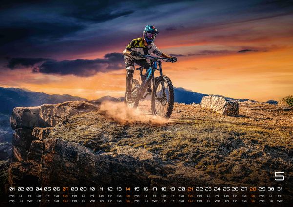 'MTB  Mountainbike - 2023 - Kalender DIN A2' - 'Wandkalender'