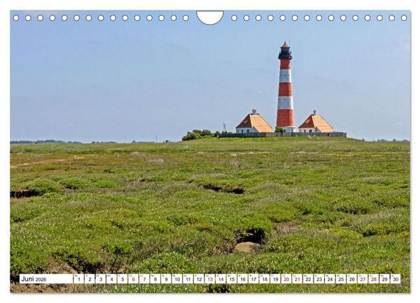 Produktbild: Moin Nordfriesland - Urlaub an der Nordseek&uuml;ste (Wandkalender 2026 DIN A4 quer), CALVENDO Monatskalender