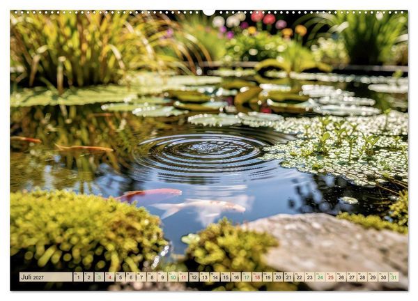 Produktbild: Oase im Garten (Wandkalender 2027 DIN A2 quer), CALVENDO Monatskalender