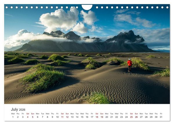 Produktbild: Summer in Iceland (Wall Calendar 2026 DIN A4 landscape), CALVENDO 12 Month Wall Calendar