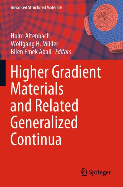 Produktbild: Higher Gradient Materials and Related Generalized Continua