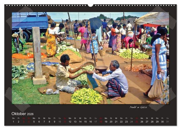 Produktbild: Sri Lanka anno 1986 (Wandkalender 2026 DIN A2 quer), CALVENDO Monatskalender
