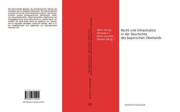 Produktbild: Recht und Infrastruktur in der Geschichte des bayerischen Oberlands