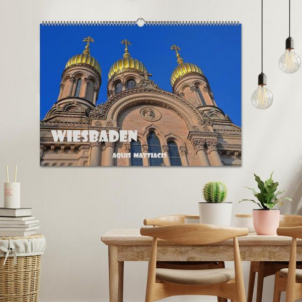 Produktbild: Wiesbaden Aquis Mattiacis (Wandkalender 2026 DIN A2 quer), CALVENDO Monatskalender