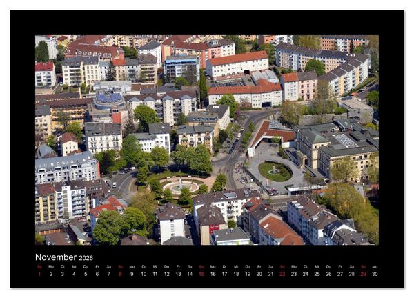 Produktbild: &uuml;ber den D&auml;chern von FRANKFURT (Wandkalender 2026 DIN A4 quer), CALVENDO Monatskalender
