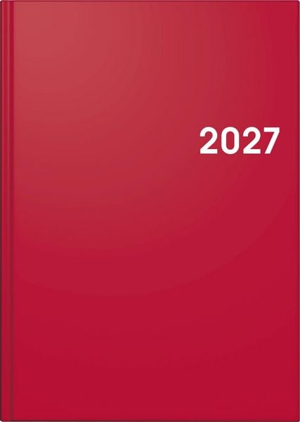 Produktbild: BRUNNEN 1079561017 Buchkalender Mod. 795 2027 A5, Kunststoff, rot
