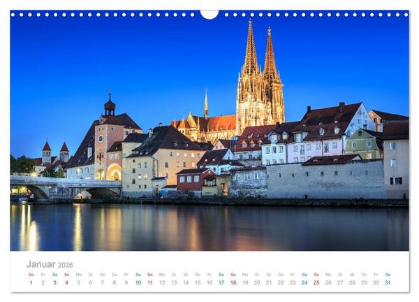 Produktbild: Regensburg - Welterbestadt an der Donau (Wandkalender 2026 DIN A3 quer), CALVENDO Monatskalender