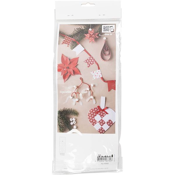 Produktbild: Creativ Company DIY Sets Papierdeko, Papierfiguren Kreativ-Mix, Papierausschnitt, Rot, Wei&szlig;, Kreativ Box