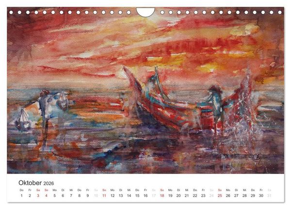 Produktbild: Die Atmosph&auml;re des Impressionismus (Wandkalender 2026 DIN A4 quer), CALVENDO Monatskalender