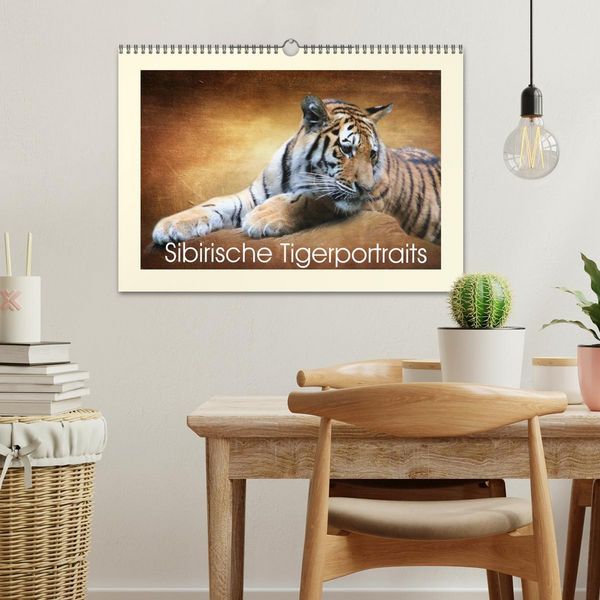 Produktbild: Sibirische Tigerportraits (Wandkalender 2026 DIN A3 quer), CALVENDO Monatskalender