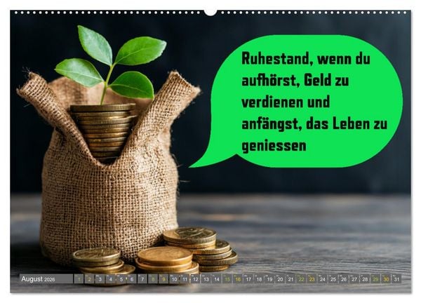 Produktbild: Ruhestand - das Leben neu entdecken (Wandkalender 2026 DIN A2 quer), CALVENDO Monatskalender