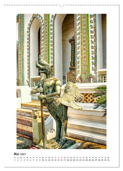 Produktbild: Grand Palace - ber&uuml;hmteste Sehensw&uuml;rdigkeit Bangkoks (Wandkalender 2027 DIN A2 hoch), CALVENDO Monatskalender