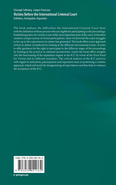 Produktbild: Victims Before the International Criminal Court