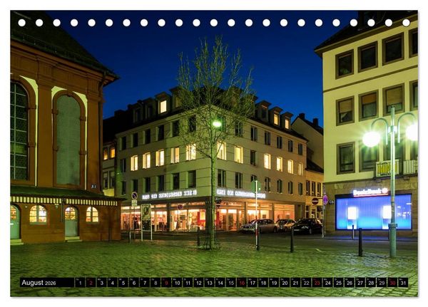 Produktbild: Mannheim Modern. Zeitgen&ouml;ssische Architektur in der Quadratestadt. (Tischkalender 2026 DIN A5 quer), CALVENDO Monatskalender