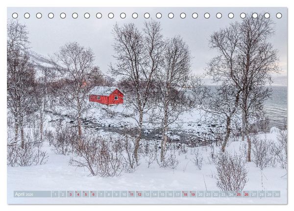 Produktbild: Troms&oslash; in der Polarnacht (Tischkalender 2026 DIN A5 quer), CALVENDO Monatskalender