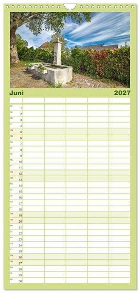 Produktbild: Familienplaner 2027 - G&uuml;ttingen im Hegau mit 5 Spalten (Wandkalender, 21 x 45 cm) CALVENDO