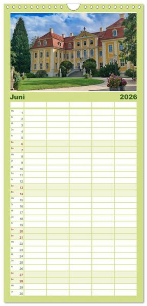 Produktbild: Familienplaner 2026 - Perlen der Oberlausitz mit 5 Spalten (Wandkalender, 21 x 45 cm) CALVENDO