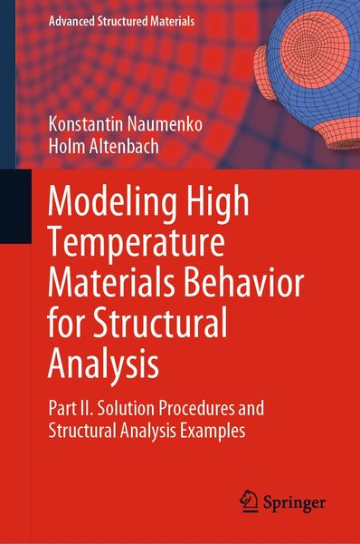 Produktbild: Modeling High Temperature Materials Behavior for Structural Analysis