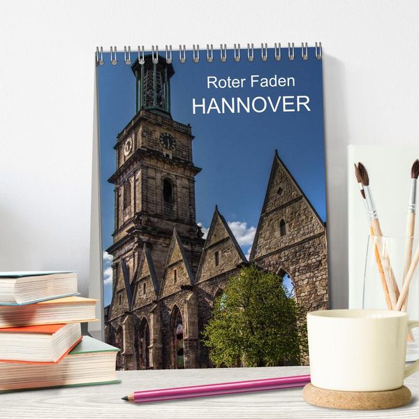 Produktbild: Roter Faden Hannover (Tischkalender 2026 DIN A5 hoch), CALVENDO Monatskalender
