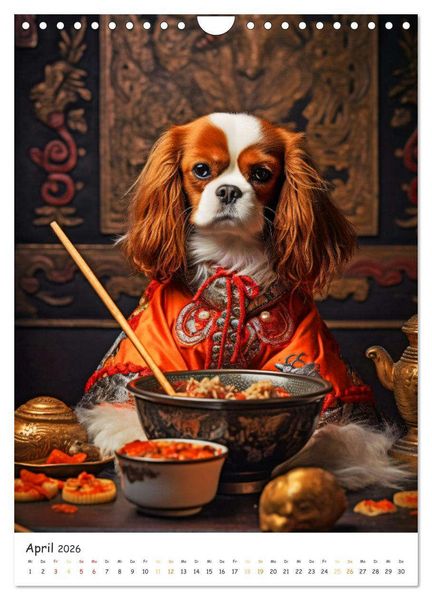 Produktbild: Hunde & Ramen - Ein Jahr voller Genuss und Freude (Wandkalender 2026 DIN A4 hoch), CALVENDO Monatskalender