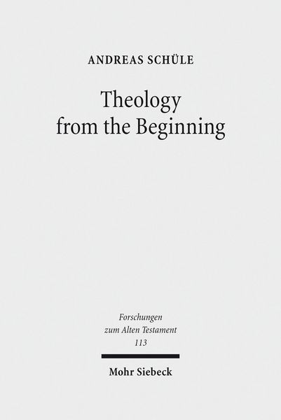 Produktbild: Theology from the Beginning