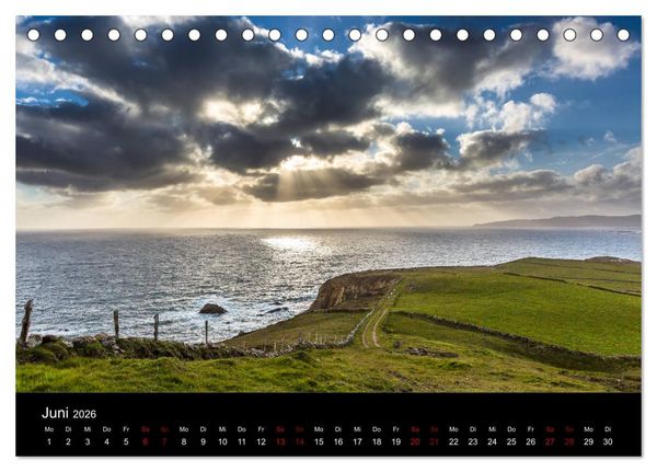 Produktbild: Irlands Landschaften (Tischkalender 2026 DIN A5 quer), CALVENDO Monatskalender
