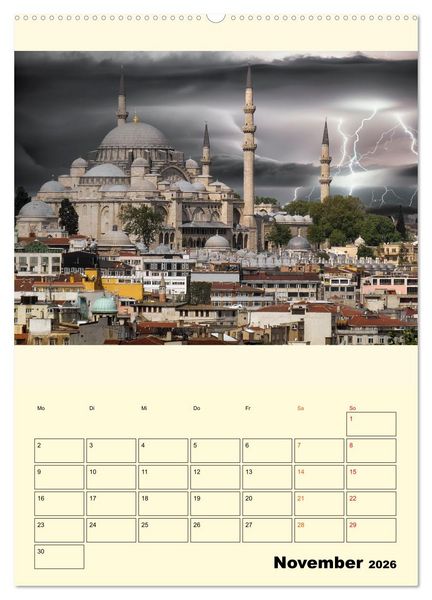 Produktbild: Metropolen im Gewitter (Wandkalender 2026 DIN A2 hoch), CALVENDO Monatskalender