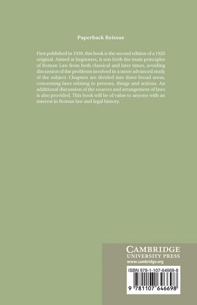 Produktbild: A Manual of Roman Private Law