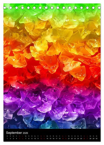 Produktbild: Tanz der Farben - Bunt durch das Jahr (Tischkalender 2026 DIN A5 hoch), CALVENDO Monatskalender