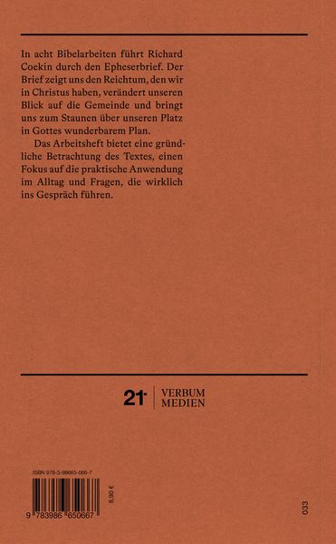 Produktbild: Epheser | Arbeitsheft (Die Bibel erkl&auml;rt)