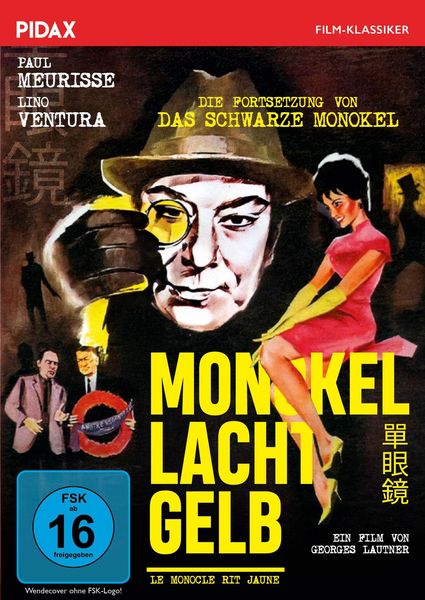 Monokel lacht gelb (Le Monocle rit jaune) / Spannende Fortsetzung des Kriminalfilms „Das schwarze Monokel“ (Pidax Film-Klassiker), DVD