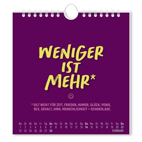 Produktbild: Postkartenkalender 2027 'Nen Schei&szlig; muss ich!