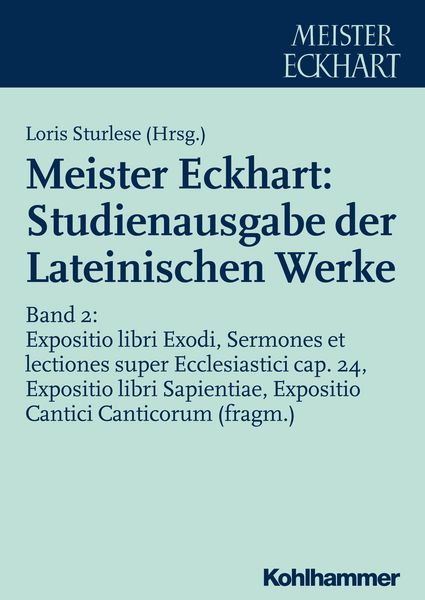 Produktbild: Meister Eckhart: Studienausgabe der Lateinischen Werke