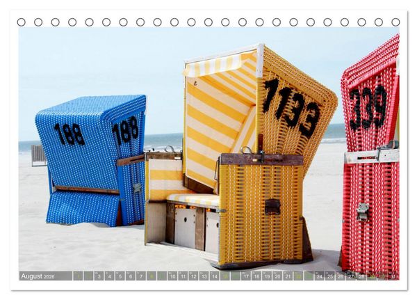 Produktbild: OP LANGEOOG (Tischkalender 2026 DIN A5 quer), CALVENDO Monatskalender