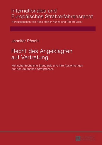 Produktbild: Recht des Angeklagten auf Vertretung