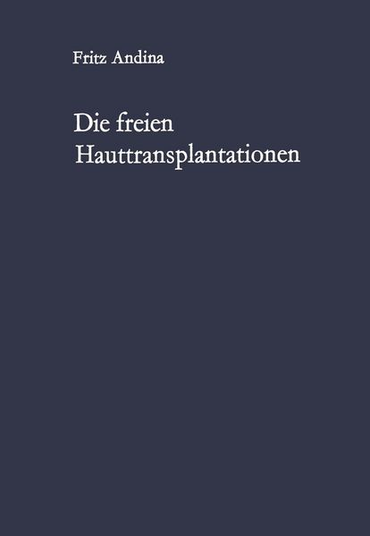 Produktbild: Die freien Hauttransplantationen