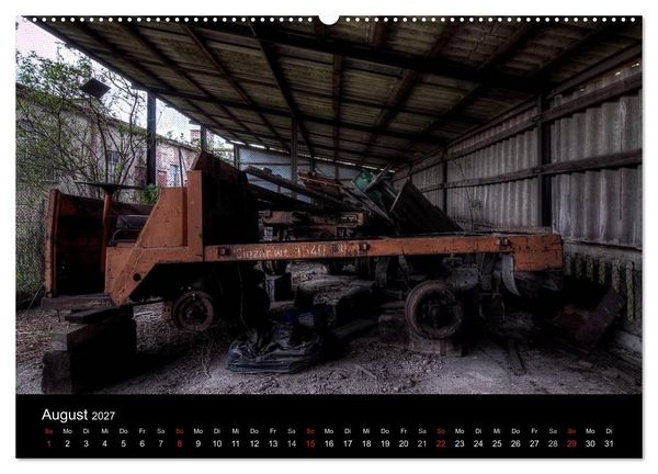 Produktbild: Verlassene Orte - Die Lokomotivwerkstatt (hochwertiger Premium Wandkalender 2027 DIN A2 quer), Kunstdruck in Hochglanz