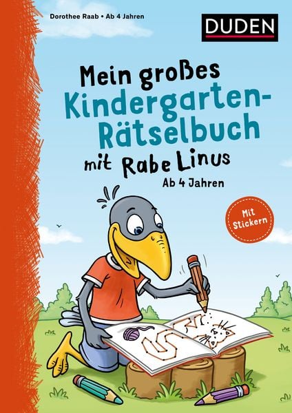 Produktbild: Mein gro&szlig;es Kindergarten-R&auml;tselbuch mit Rabe Linus - ab 4 Jahren