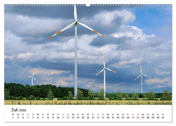 Produktbild: Erneuerbare Energien (hochwertiger Premium Wandkalender 2026 DIN A2 quer), Kunstdruck in Hochglanz